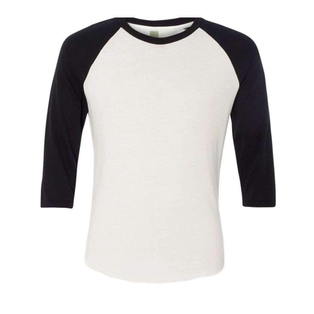 Alternative Classic Black and White Raglan Shirt